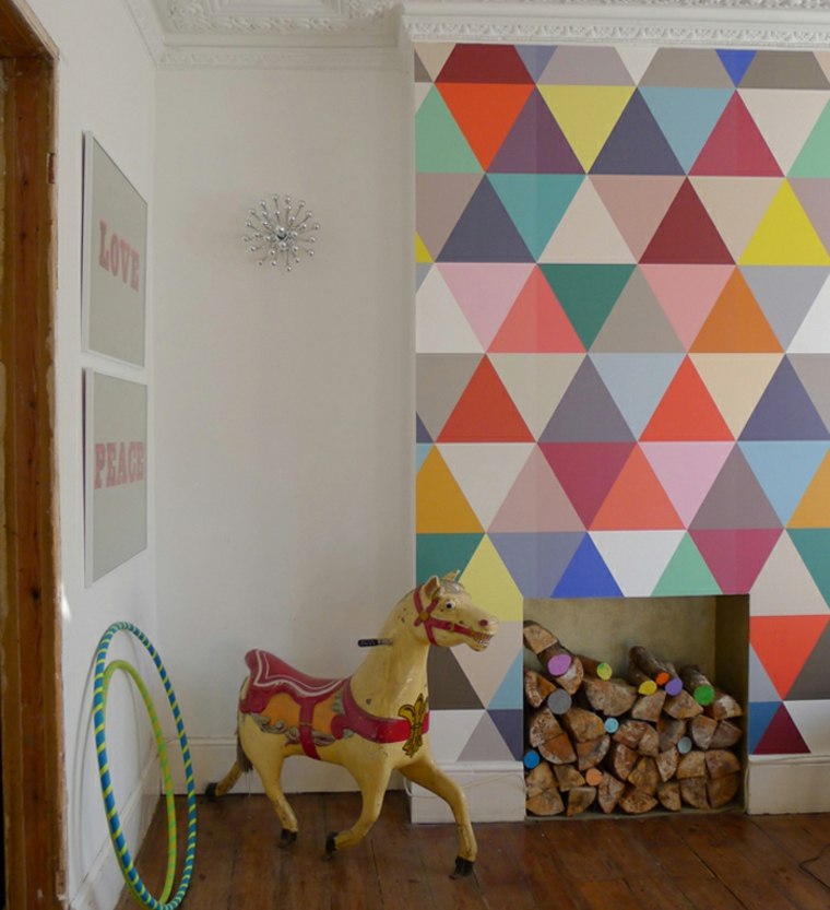 habitación infantil diseño de pared
