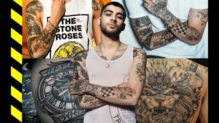 Los Tatuajes De Zayn Malik Modaelloscom