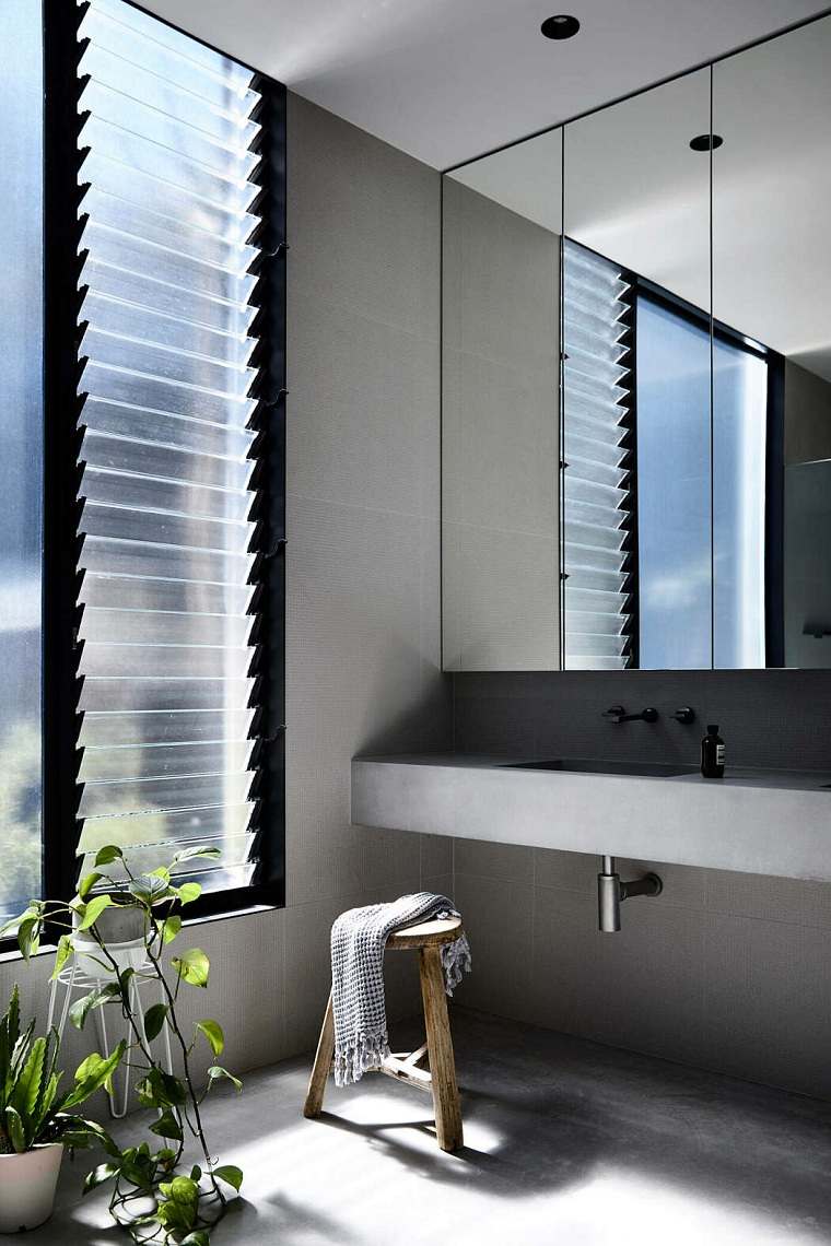 Diseños de cuartos de baño con colores oscuros - 100 fotos