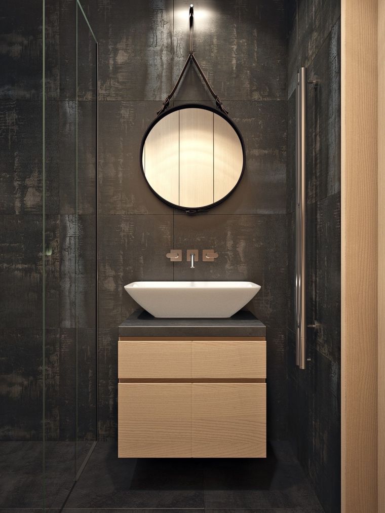 bano-pared-negra-lavabo-ideas
