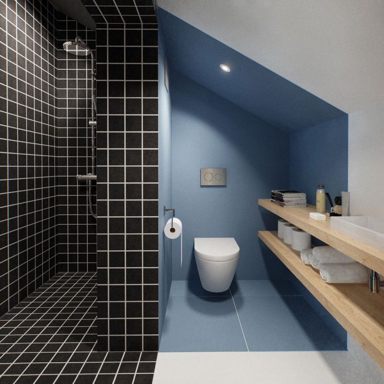 bano-pequeno-azul-negro-ideas-originales