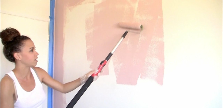 cómo pintar paredes con rodillo