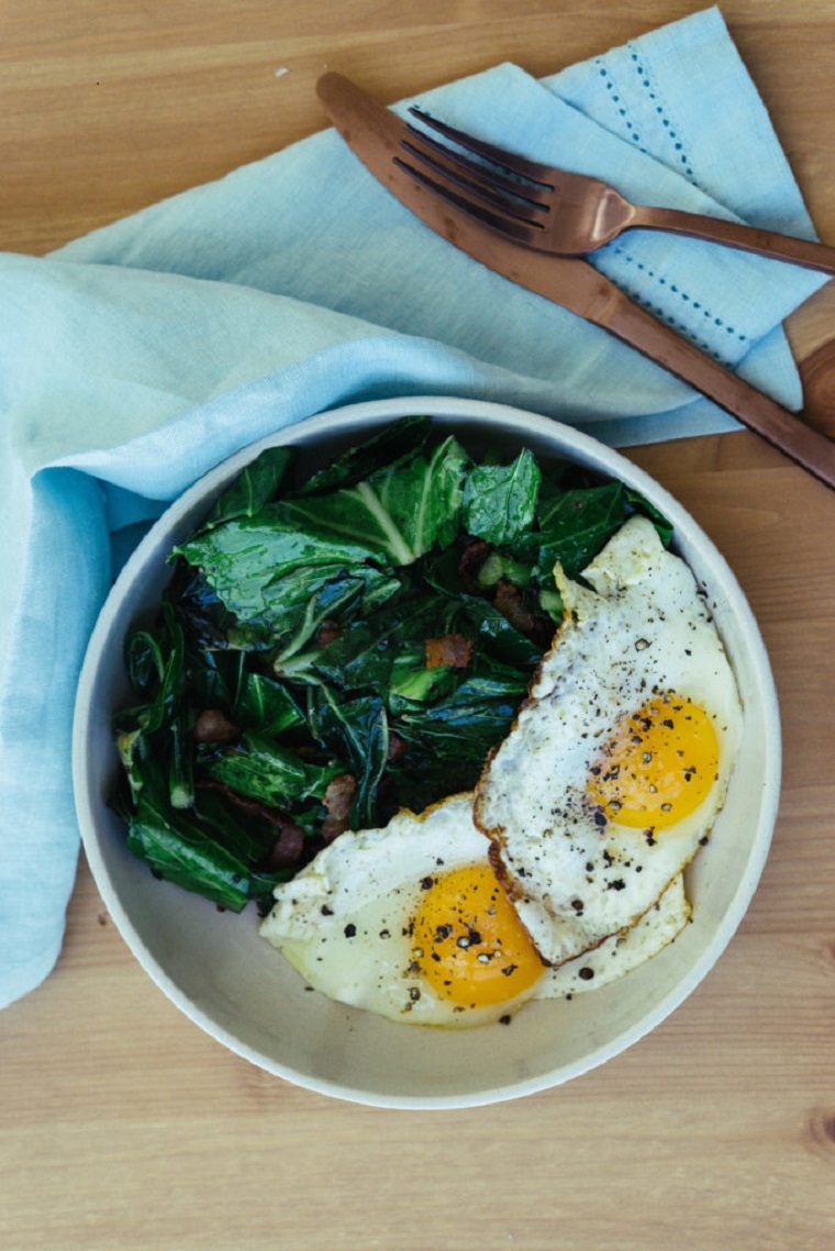 huevos espinacas