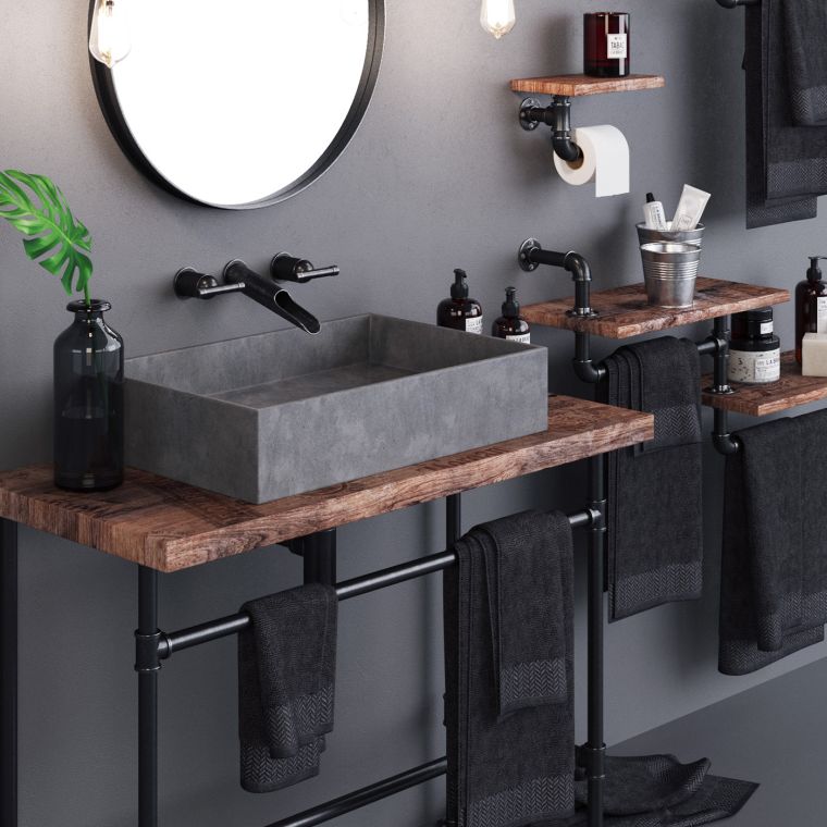 muebles-bano-oscuro-diseno-industrial