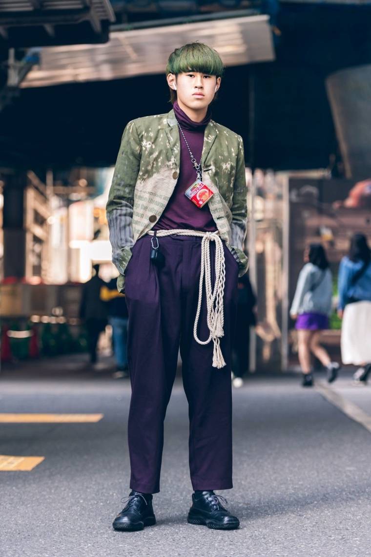 semana moda tokyo color purpura