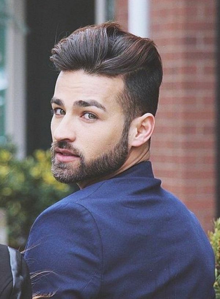 hombres modernos con barba