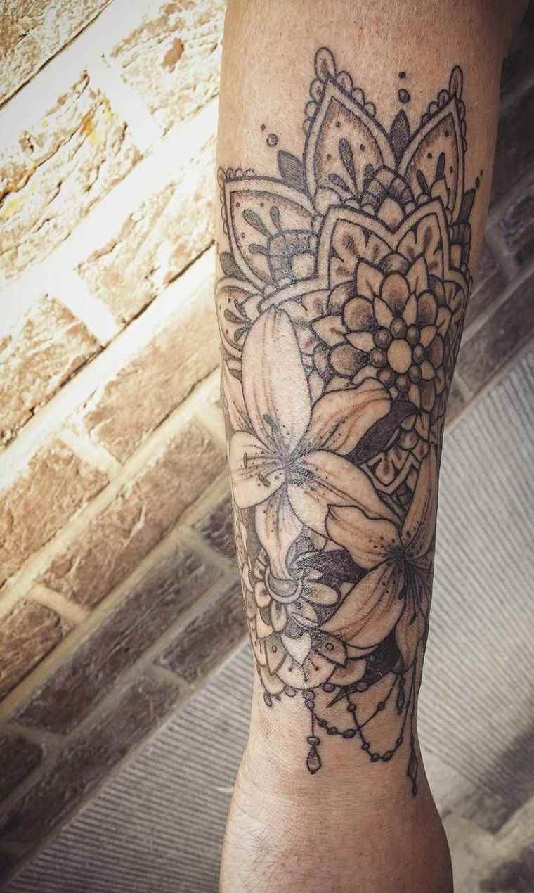 tattoo mandala-disenos-flores