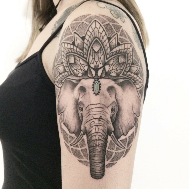 tatuaje-mandala-elefante-ideas