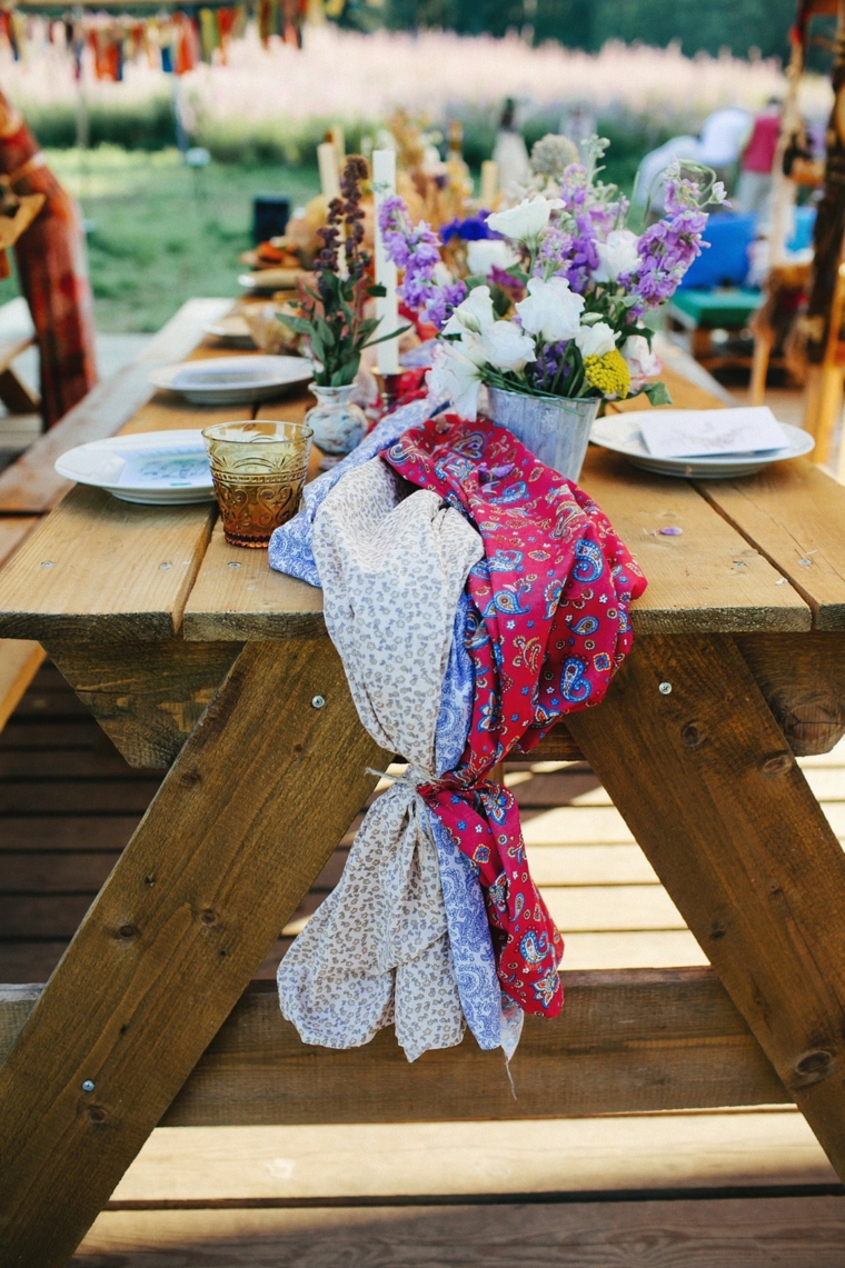 boda boho chic-mesa-camino-telas-estilo