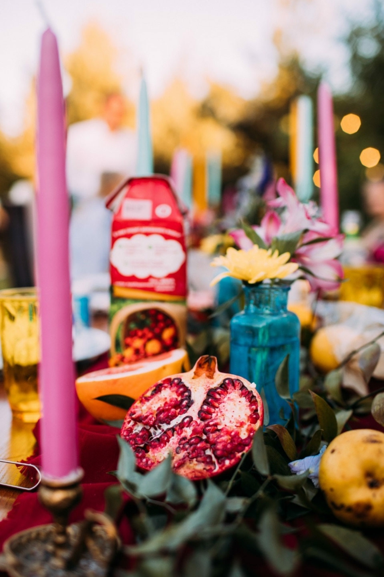 boda-decorar-mesa-frutas-estilo-bohemio