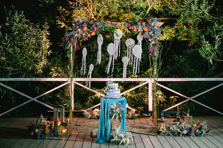 boda-estilo-boho-gitano-altar