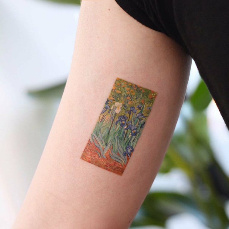 Tatuagens da tendência de aquarela