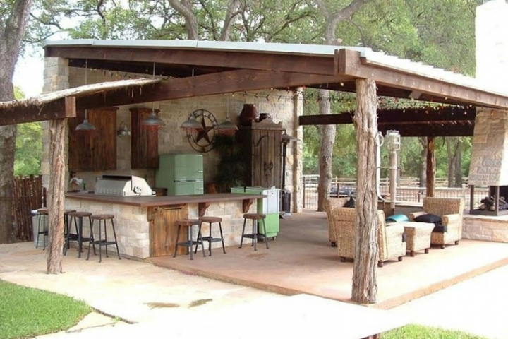 Cocina exterior - ideas estupendas para preparar cenas en el jardín o