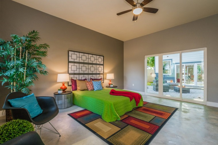 Estilo ecléctico para el diseño del dormitorio moderno