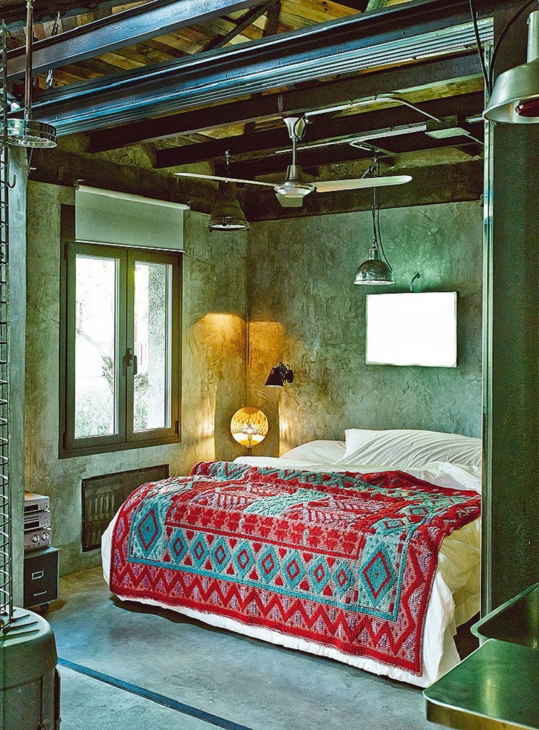 Estilo ecléctico para el diseño del dormitorio moderno