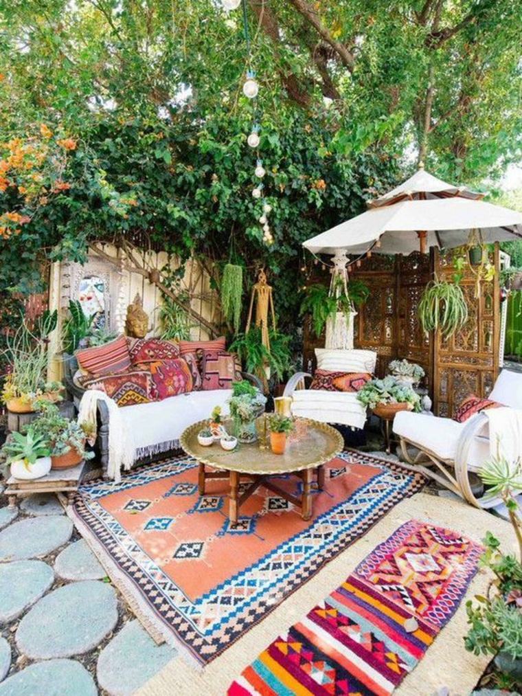 Patio boho chic - prepara el paijase para pasar ratos inolvidables este