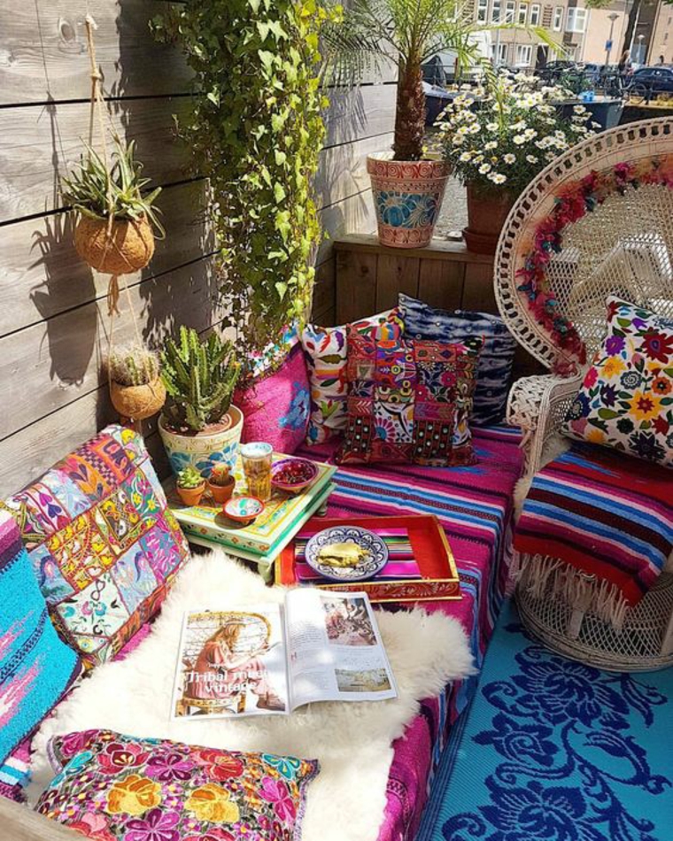 Patio boho chic - prepara el paijase para pasar ratos inolvidables este
