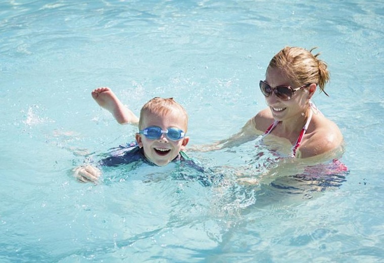 Learning to swim while having fun