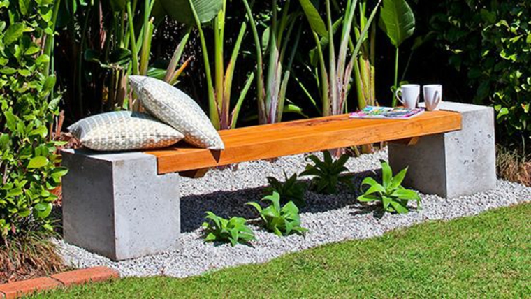 banco para el jardín