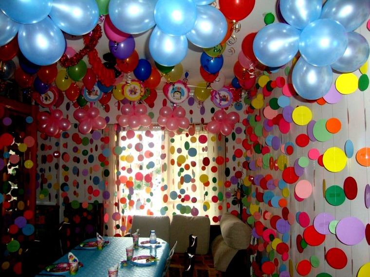 decoracion de cumpleaños colores