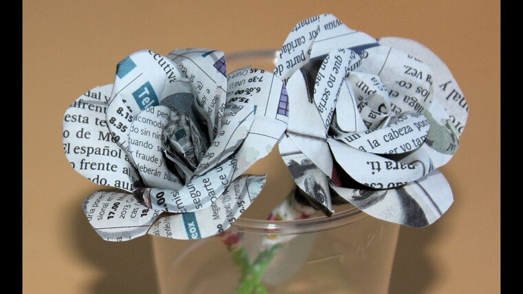 flores de papel ingenio