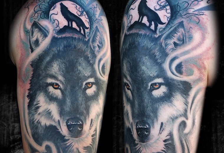 tatuajes de lobos imagen