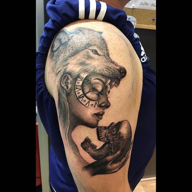 tatuajes de lobos respeto