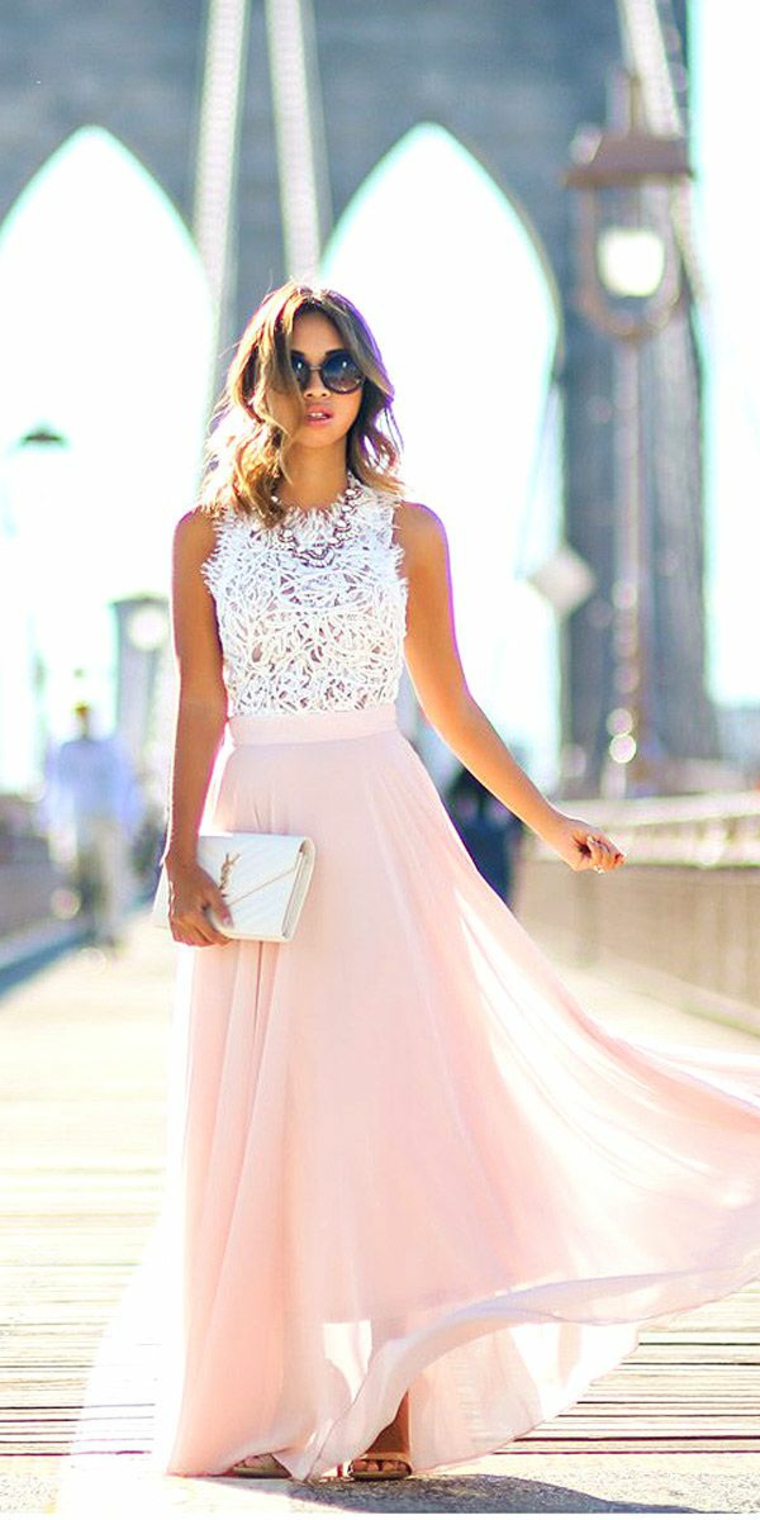 Lace Skirt and Top Bridesmaid Sets
