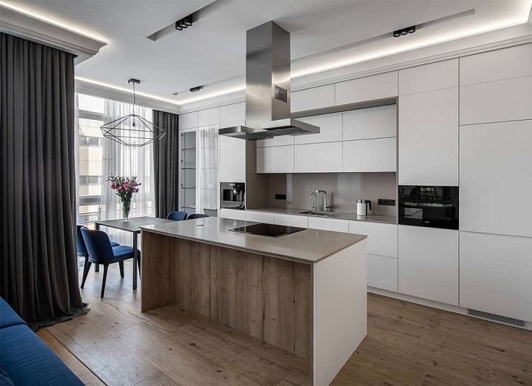 Modelos de islas para cocinas modernas - 60 fotos para inspirar