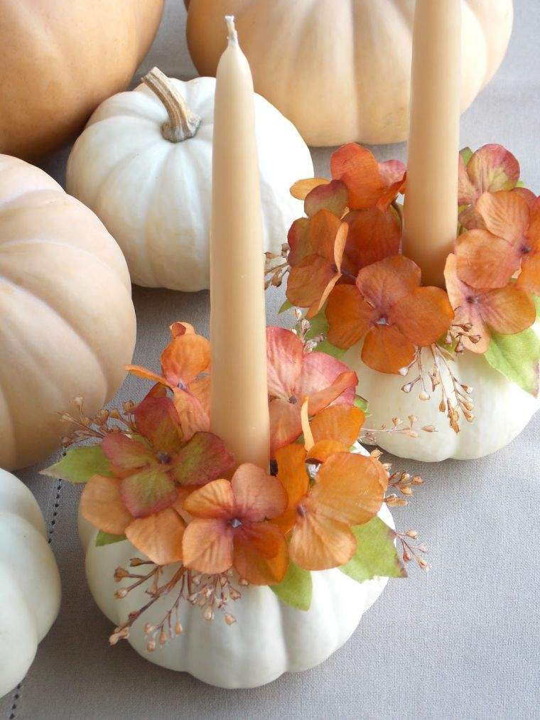 colores de otoño candelabros