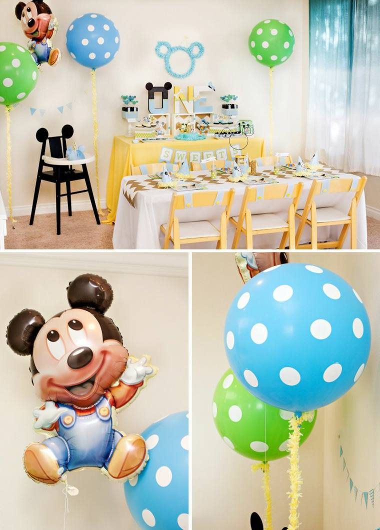 Originales ideas de decoración de cumpleaños con tema de Mickey Mouse
