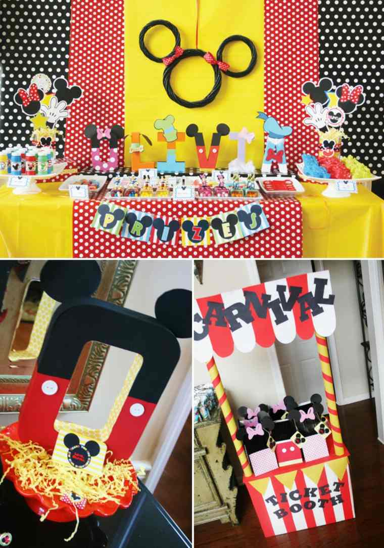 Fotomatón de fiesta de cumpleaños de Mickey Mouse