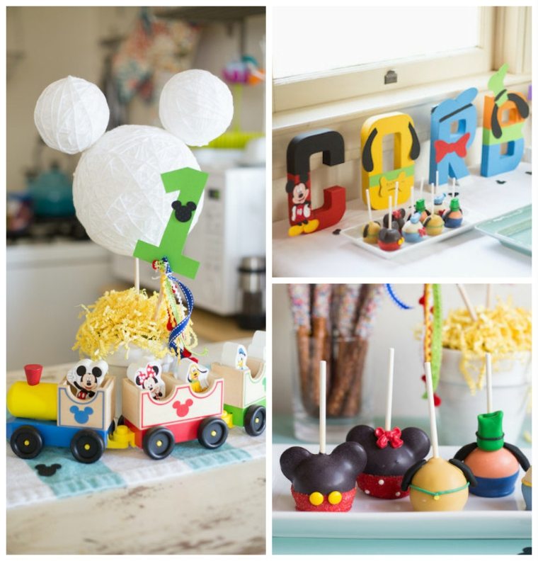 ideas de decoración con tema de Mickey Mouse