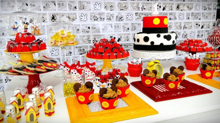 decoración de Mickey para cumpleaños