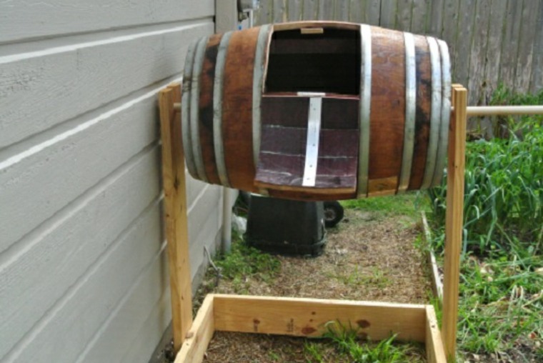 Compostador de barril de vino