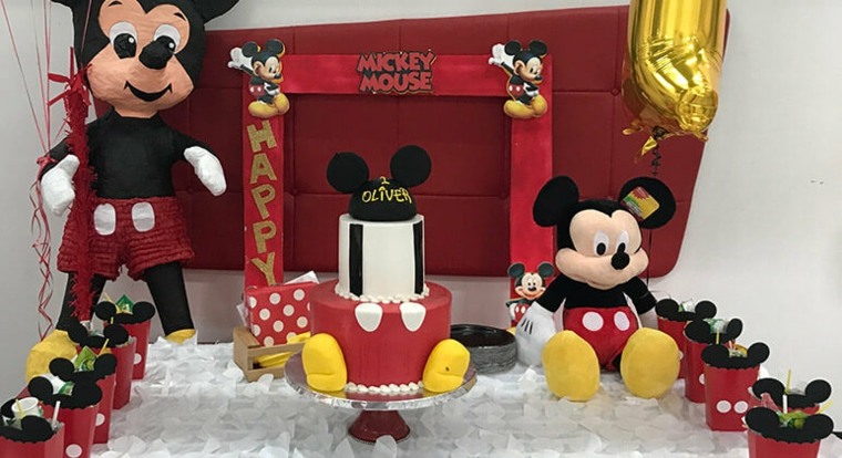 adornos para fiesta de cumpleaños Mickey