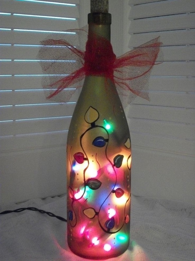 Decorar en Navidad - 40 ideas para decorar con botellas recicladas