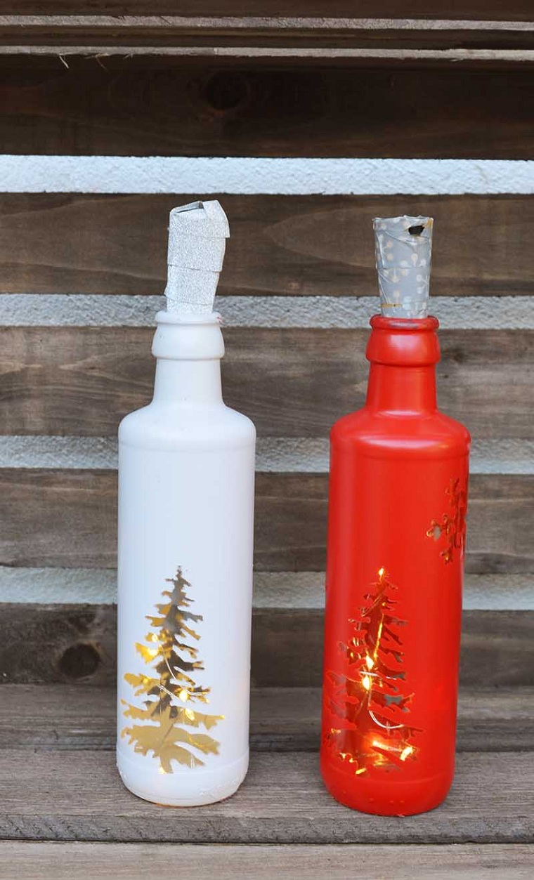 decoracion-navidad-botellas-recicladas