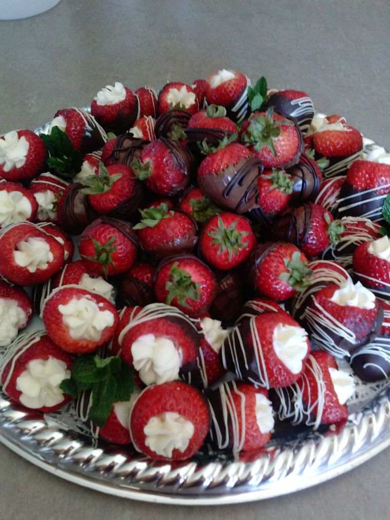 recetas para cena romantica fresas