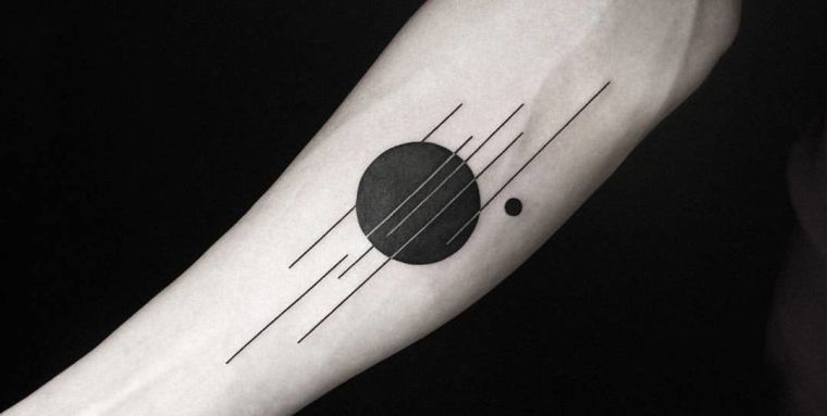 tatuajes de lineas circulo