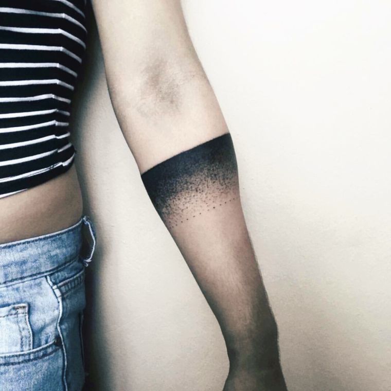 tatuajes de lineas degradado