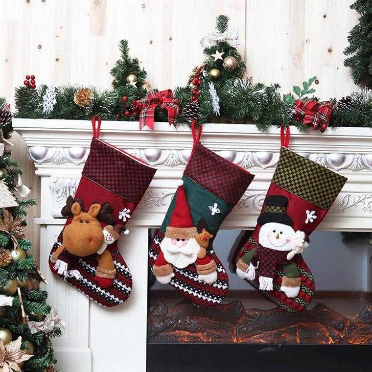 calcetines navideños botas