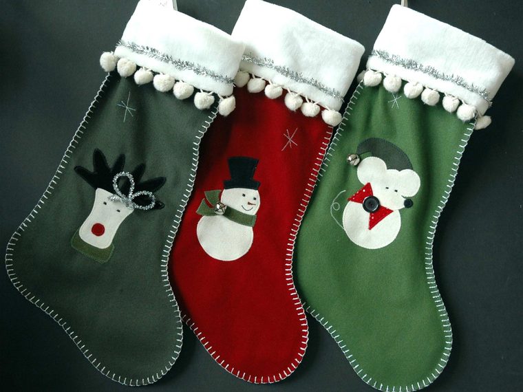 calcetines navideños muñeco