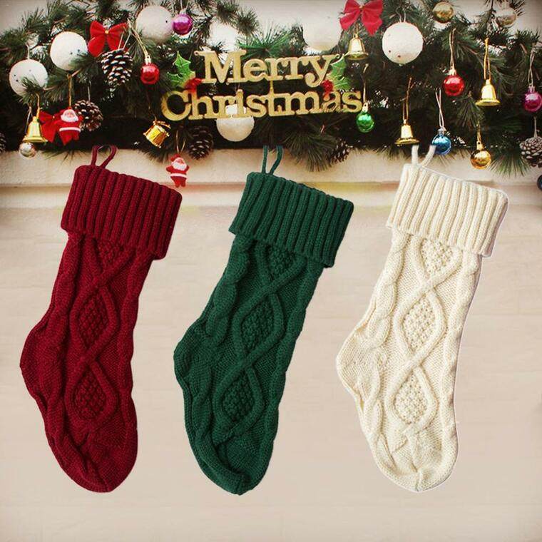 calcetines navideños sutil