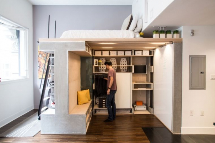 Cama alta - Camas tipo loft para adultos que te ayudan a maximizar el
