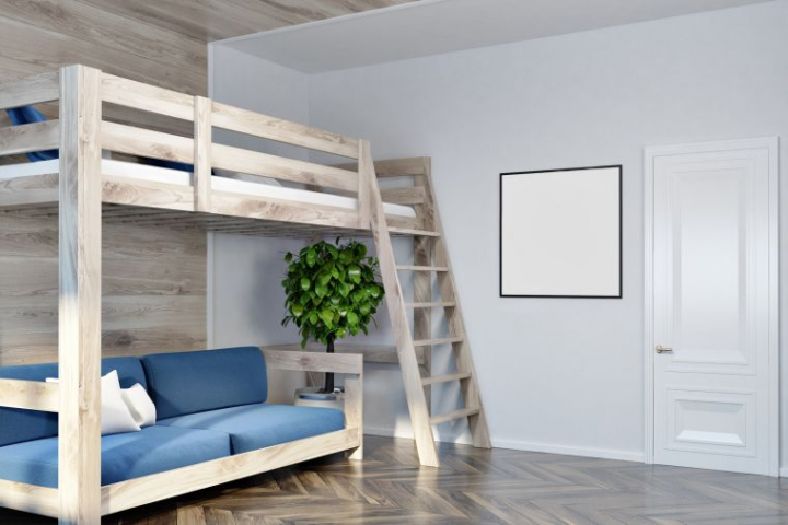 Cama alta - Camas tipo loft para adultos que te ayudan a maximizar el