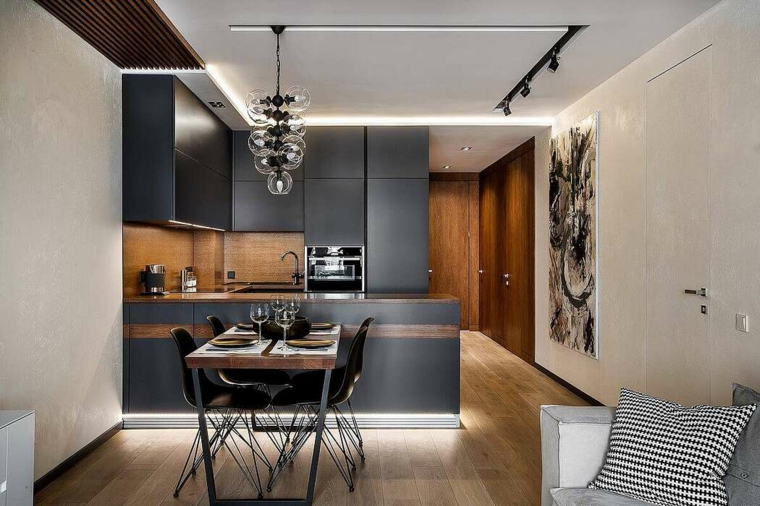 Cocina negra - 20 ideas de diseño y combinaciones temáticas en 2019