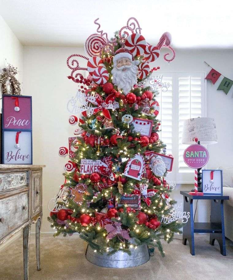 cómo adornar un árbol de navidad muñecos