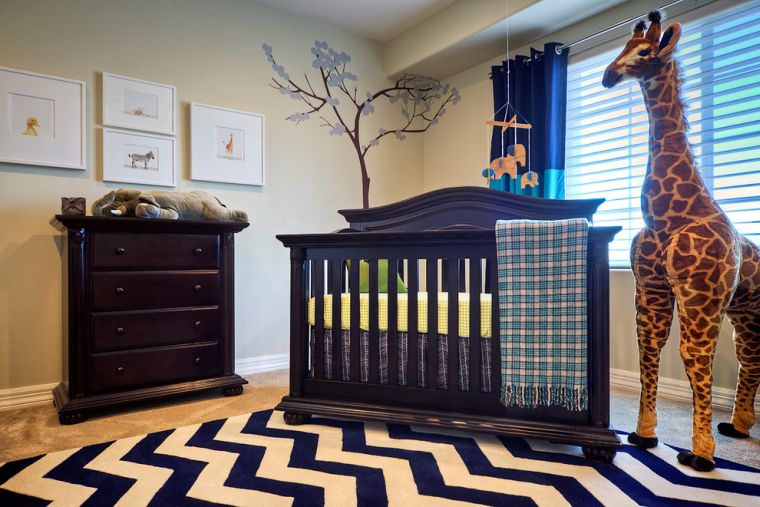 habitaciones para bebes jirafas