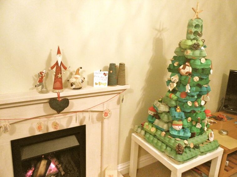 ideas de árboles de navidad carton